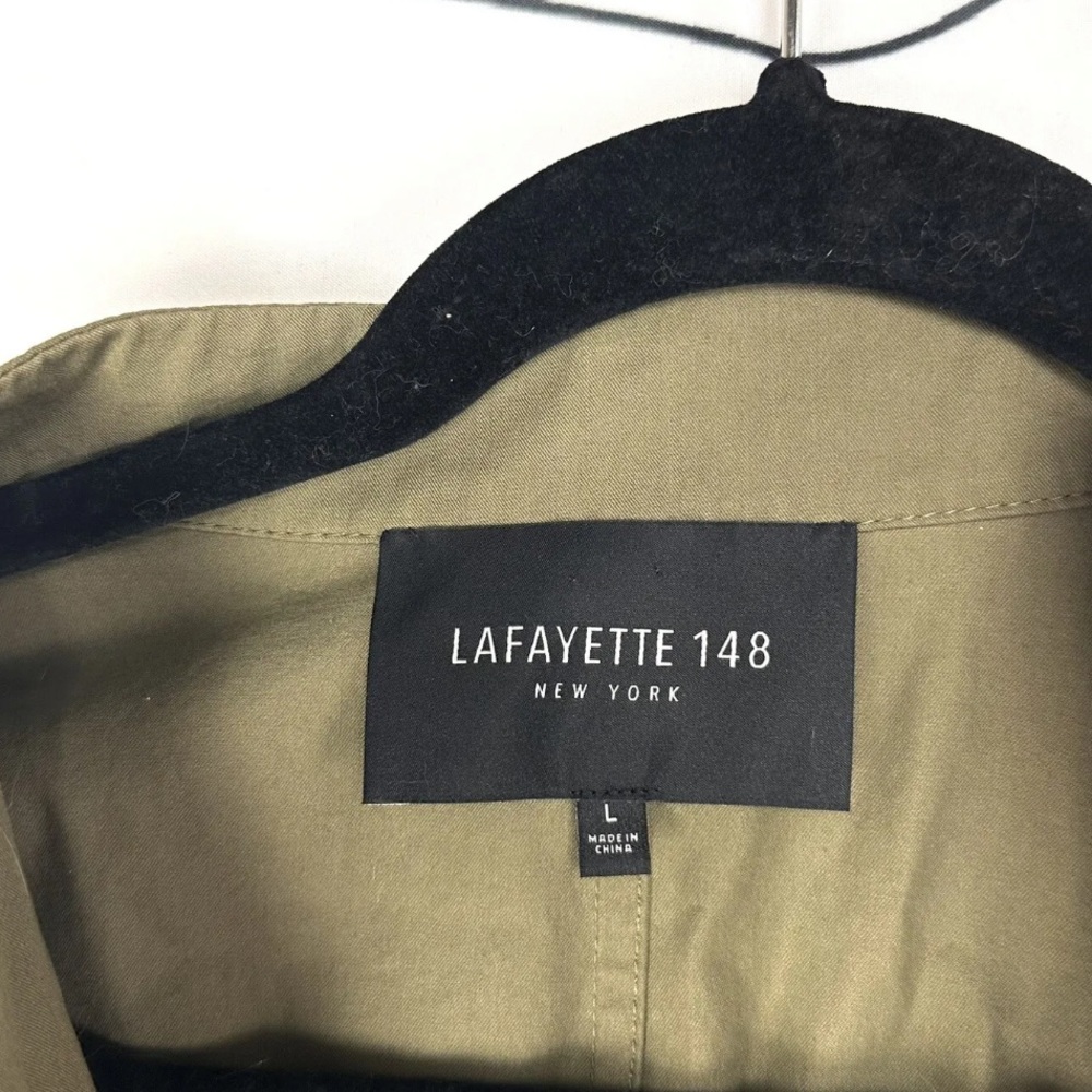 LAFAYETTE 148 NEW YORK Pesto Olive Green Adam Swing Jacket - Picture 5 of 7